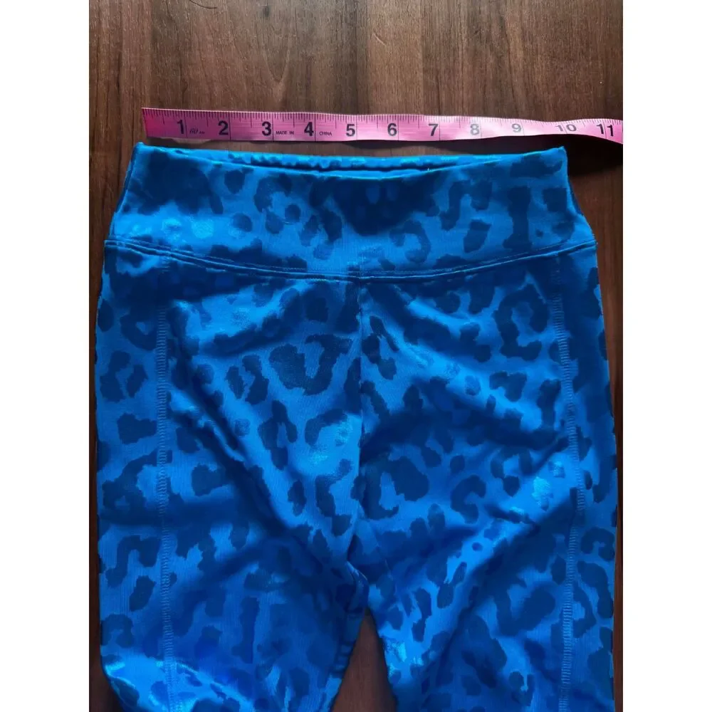 Justice Cropped Leopard Leggings - Size 7